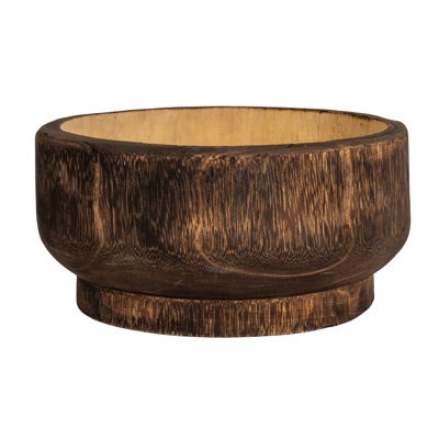 Bol rond rond en bois de paulownia