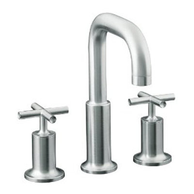 Purist Deck Bath Faucet Trim with Cross Handles