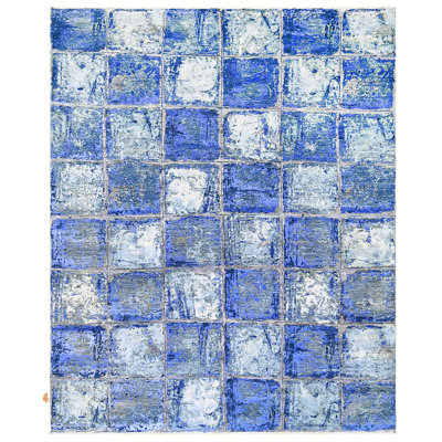 Hand Knotted Geometric Area Rug