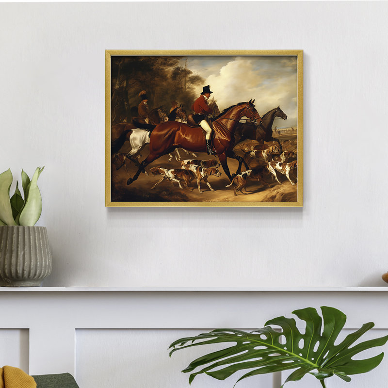 Faune - LXII - Reproduction encadrée - Restickable, H 16 po x l 20 po, Doré