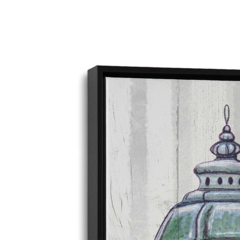 «Coastal Relax» par Elizabeth Tyndall, reproduction d'art, Framed Canvas, 30 W x 30 H, Noir