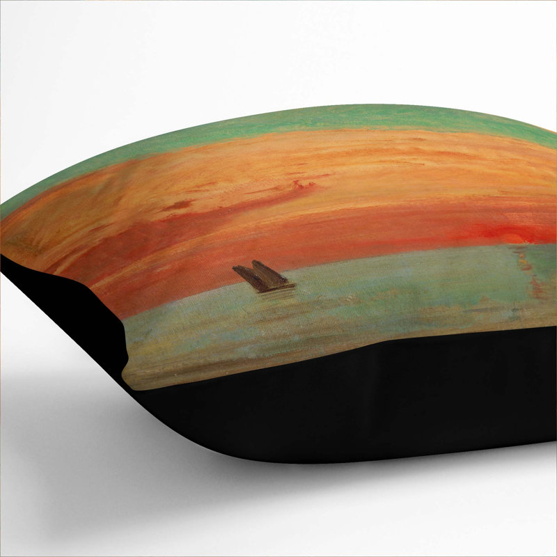 Square Throw Cushion, 55cm H x 55cm W x 20cm D, Black