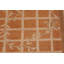 Tapis orange en laine noué à la main à motif géométrique rectangulaire de 9 pi x 11 pi 9 po Othal