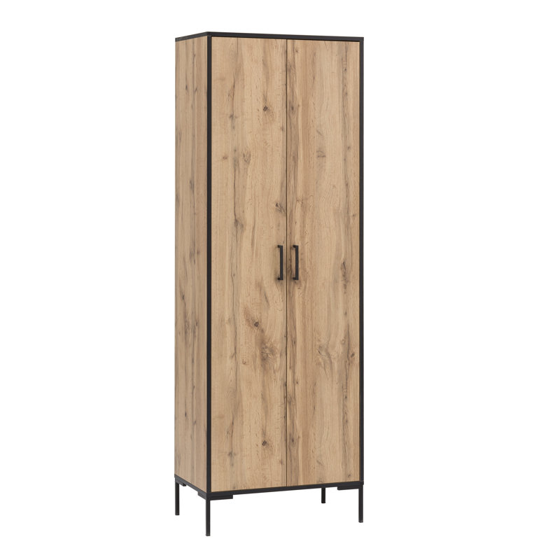 Gregson 2 -Door 4 -Shelf Cabinet Office Storage Cabinet, Beige