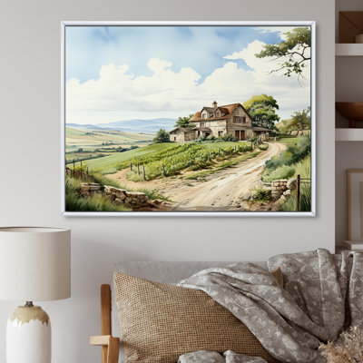 " Vineyard Scenery Landscape Beauty " Print