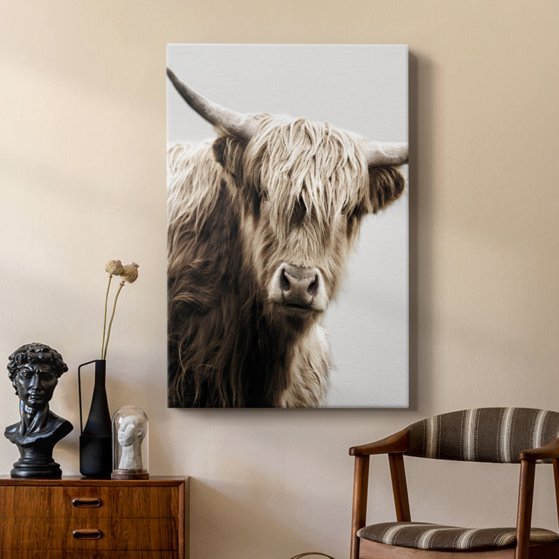 Highland Portrait I - galerie sur mesure tendue Cavas, H 27 po x l 18 po