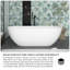 Baignoire de trempage autoportante 59 po. X 29,5 po.