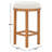 Ramos Round Wood Counter Stool