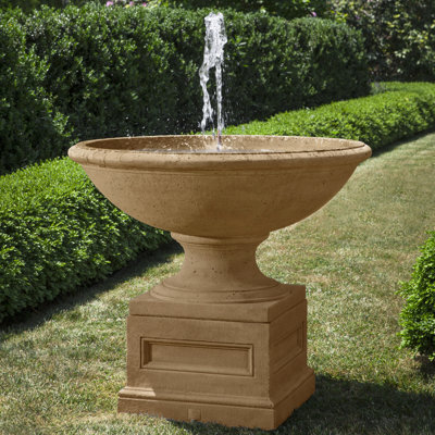 Condotti Hand Crafted Weather Resistant Birdbath Fountain