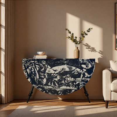 Simple art semicircle home decorative cabinet