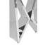 Vavra Glass Top Cross Legs End Table