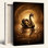 Golden Swan, reproduction d'art sur toile, ensemble de 1