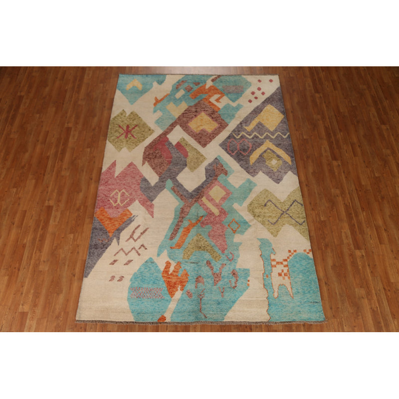 Gabbeh Abstract Area Rug 7x10