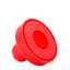 Ensemble de poussettes et de rondelles de hockey pneumatique, accessoires de remplacement pour mini-pagaies de 60 mm avec poignées de but - rouge tel qu'illustré