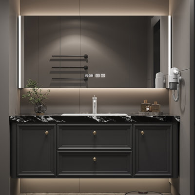 French-style simple intelligent bathroom cabinet