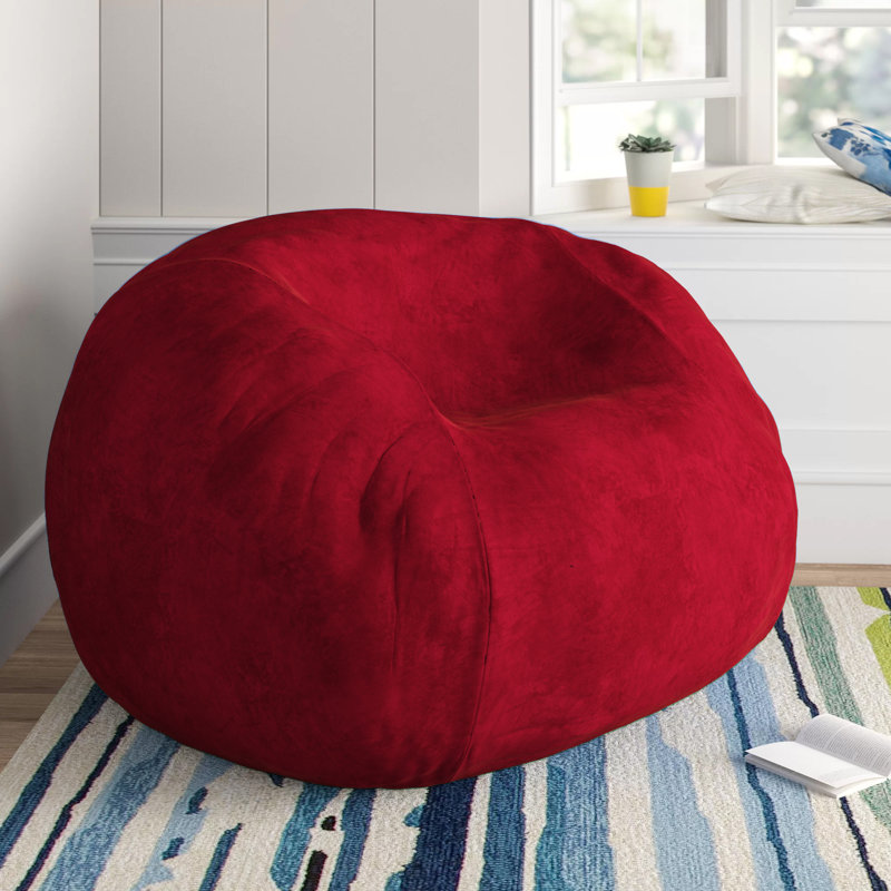 Bean Bag Chair: Giant 5' Shredded Memory Foam Filled Furniture Bean Bag with Removable and Machine Washable Cover - Big Bean Bag Sofa Lounger with Soft Micro Fiber Cover - Multiple Colors and Fabrics