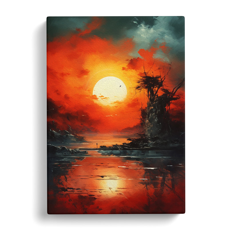 Sunset Action No.2 - Wrapped Canvas
