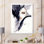 Portrait d'un élégant mannequin XVIIIe - œuvre d'art sur toile Glam