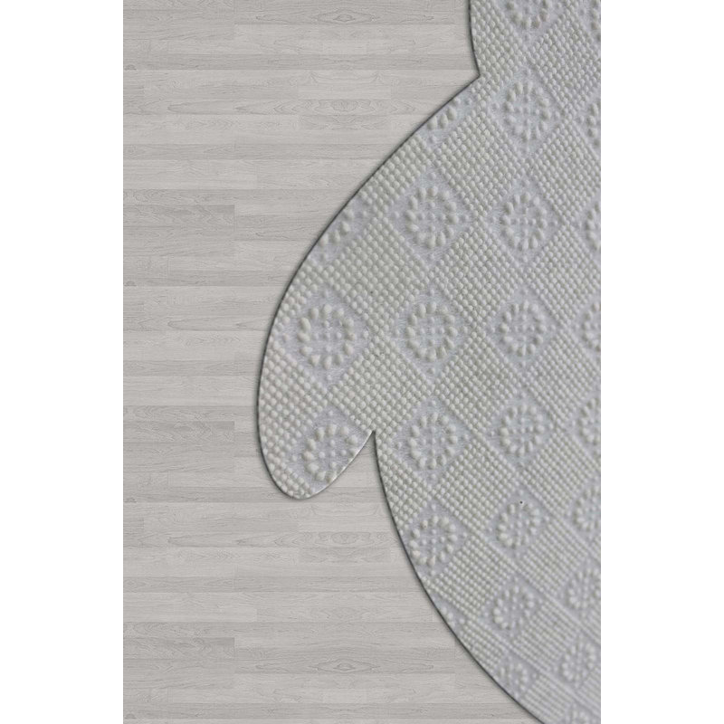 Stylish Hall Carpet (2.6 x 4.9 ft), 100% Polyester, 650 g/m² | Antibacterial, Non-Slip Underside, 0.3 in Pile Height | Machine Washable, 3D Digital Printing | Perfect for Entryway, Living Room, and Bedroom Décor