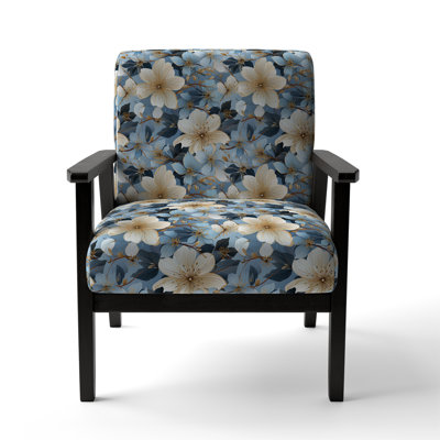Fauteuil d'appoint rembourré Blue Vintage