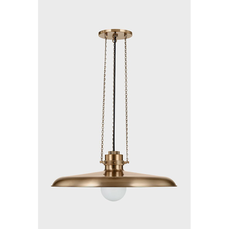 Luminaire suspendu 1 lumière Rainhill, H 9 po x l 24 po x P 24 po