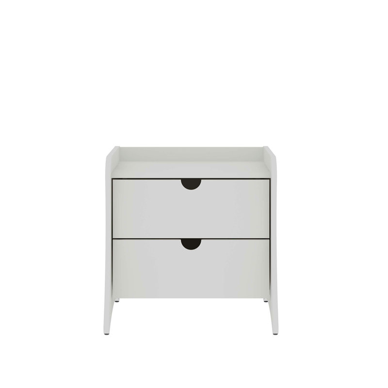 Coney 20" Nightstand  (2-Drawer), White