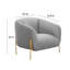 Fauteuil d'appoint en velours Kandra-86129822