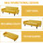 Lit double / futon double rembourré de 73,62 po pour lit double, canapé-lit convertible moderne avec accoudoirs réglables pour studio, appartement, bureau, petit espace, salon compact-527133515