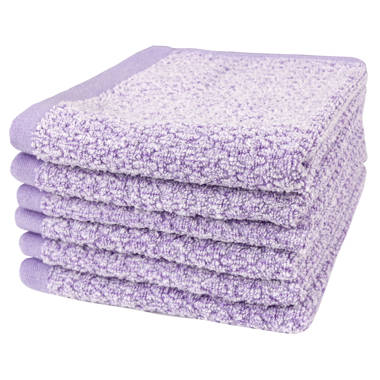 Everplush Diamond Jacquard 6 Piece Bath Sheet Set Color: Lavender