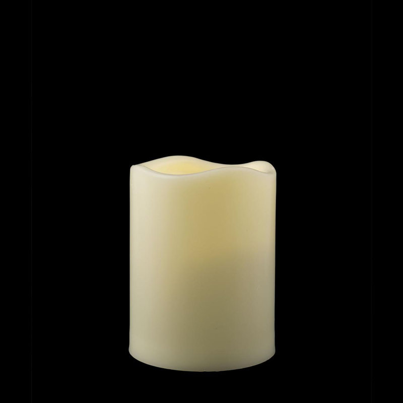 Bougie cylindrique sans parfum, H 3,75 po x l 3 po x P 3 po