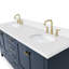 Cambridge 73'' Double Bathroom Vanity with White Quartz Top-1416528562