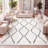 Schleicher Moroccan Diamond Shag White/Gray Rug-985841621