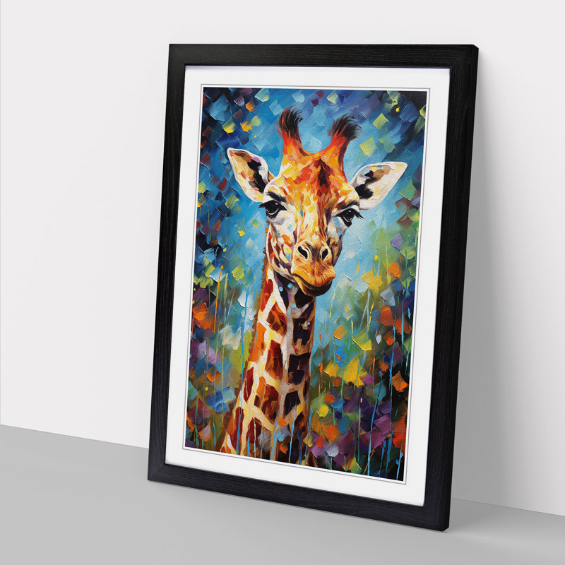 Single Picture Frame Print on Wood, Black, 64cm H x 46cm W x 2cm D