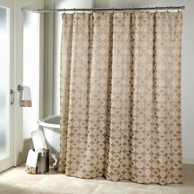 Modern Fabric Shower Curtain (Gold)