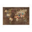 Motif, carte du monde sur bois par Laura Marshall - impression sur toile tendue-96902134