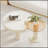 Circular Beige Cream Coffee Table Set