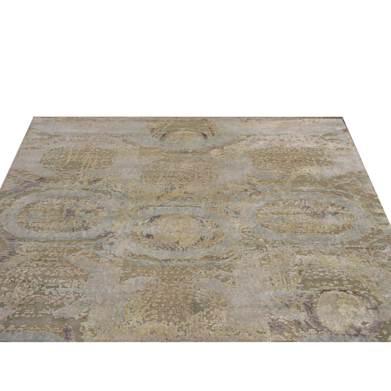 Tapis népalais en laine et soie 8X10