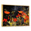 Art mural moderne orange et vert tropical - Collages abstraits