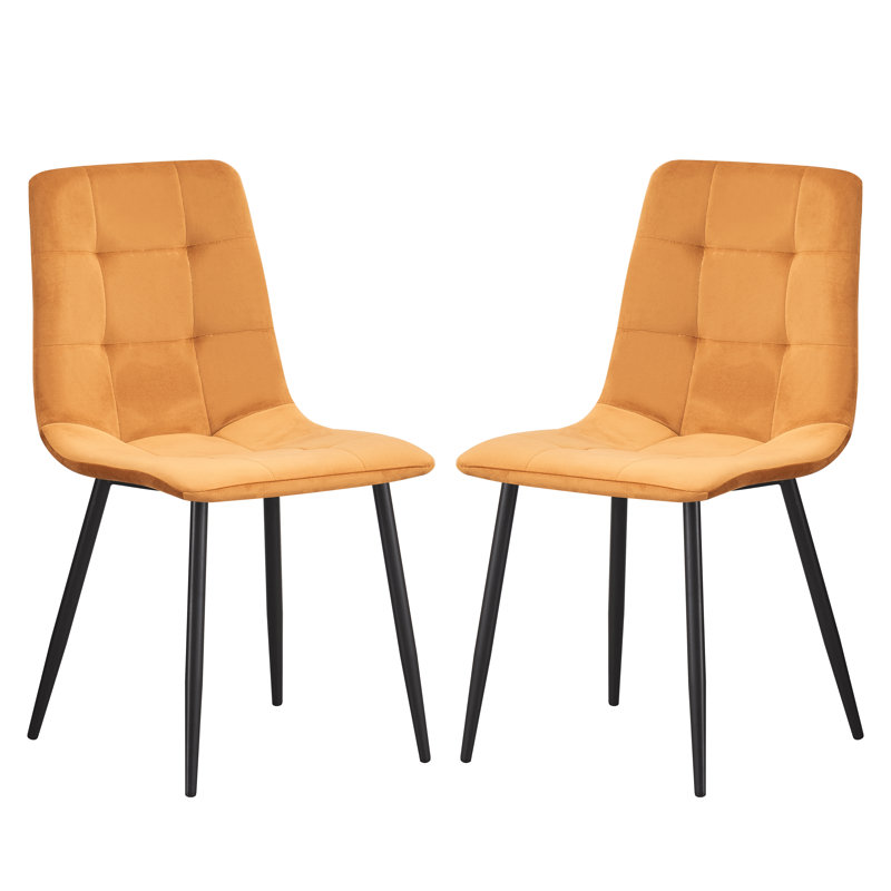 Ashanti 47cm H Upholstered Side Chair, Yellow