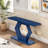 Modern Console Table With Striking Hexagon Legs, Premium Fir Veneer Finish, Durable Mdf Construction, Functional Storage, Easy Assembly - Ideal Entryway Accent Table For Hallway-876670737