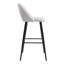 Milda Upholstered Counter Stool with Metal Frame