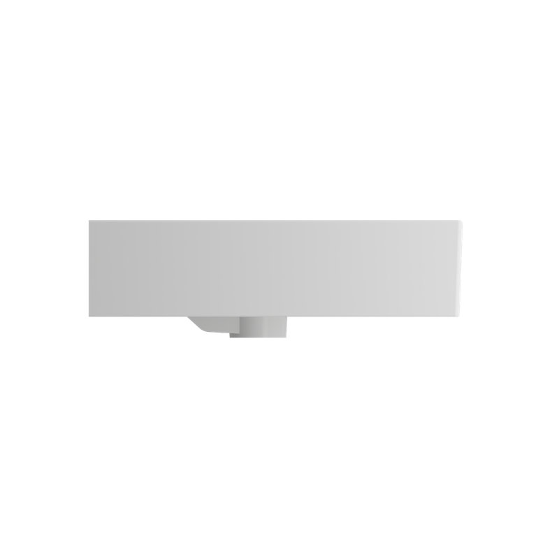 Milano 31.69'' L Bathroom Sink, Matte White, Single-Hole