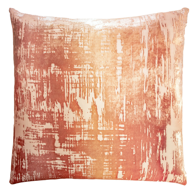 Brush Stroke Square Pillow Cover & Insert, Sunstone, 22"H x 22"W