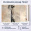 «Black and Grey Brushstroke», peinture abstraite I - impression abstraite sur toile à 3 panneaux-129012113-129012117