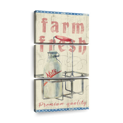 " Farm Fresh Milk Multi Piece Canvas Print " by Tom Timber 3 - Pieces