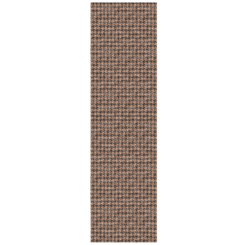 Loreen Washable Houndstooth Indoor / Outdoor Rug, Runner 2'3" x 7'6"