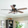 Gaspard 52'' Ceiling Fan with Light Kit