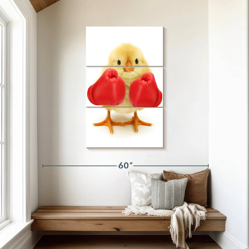 Ketti Funny Boxer Chick, 45" H x 28" W