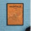 Nashville City Map - No Frame Print-1309500033