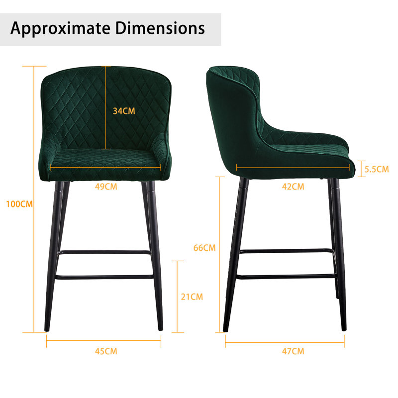 Adreonna 66cm H Upholstered Side Chair, Green